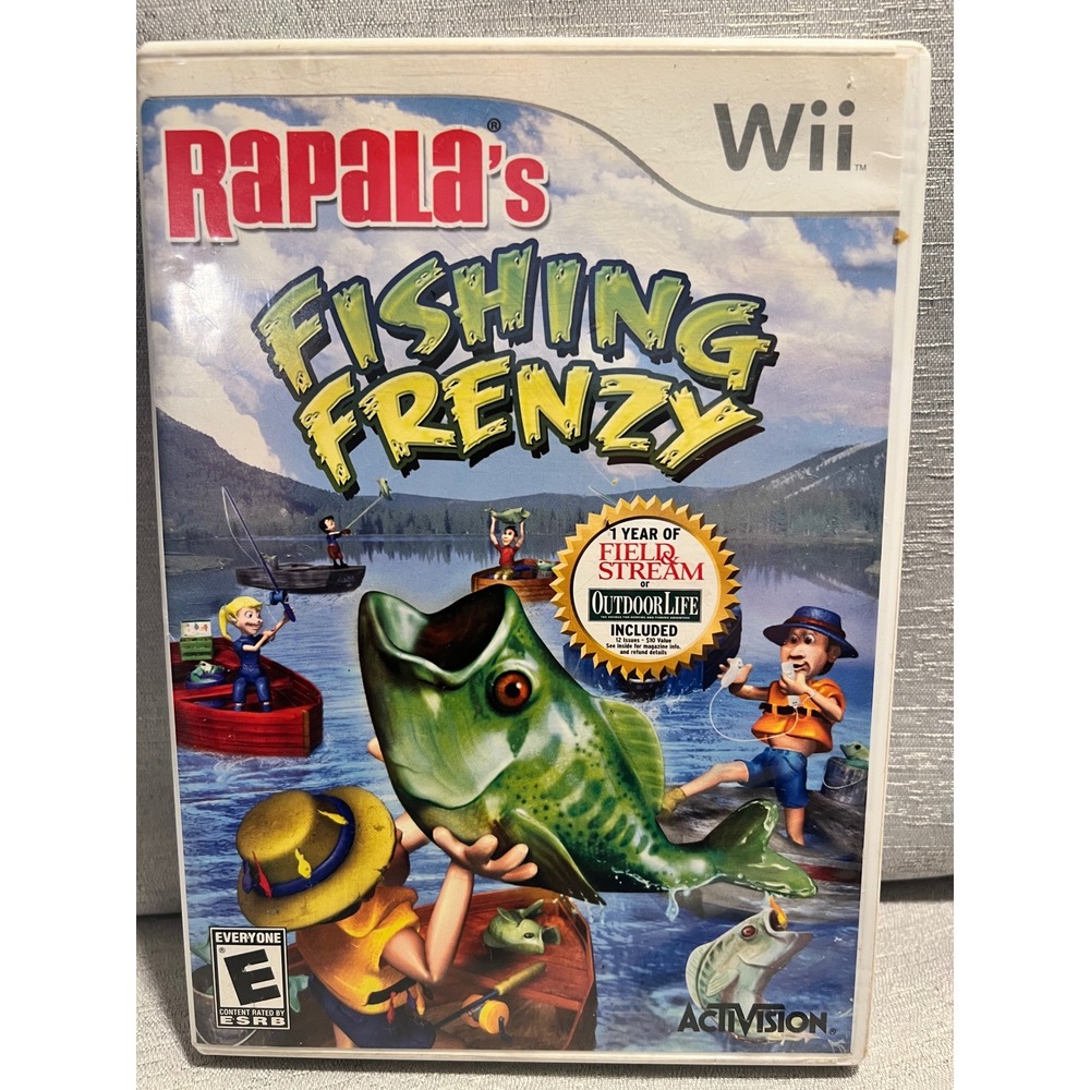 Rapala Fishing Frenzy Nintendo Wii Activision 2008 CIB Sports Game RVL-P-RTBE